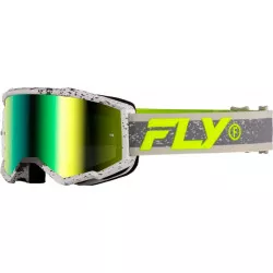 Μάσκα μηχανής motocross FLY RACING Zone Dark Grey/Hi-Vis - Iridiscent Green Mirror Lens 2025 Μάσκα μηχανής motocross FLY RACING Zone Dark Grey/Hi-Vis - Iridiscent Green Mirror Lens 2025