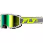 Μάσκα μηχανής motocross FLY RACING Zone Dark Grey/Hi-Vis - Iridiscent Green Mirror Lens 2025 thumb