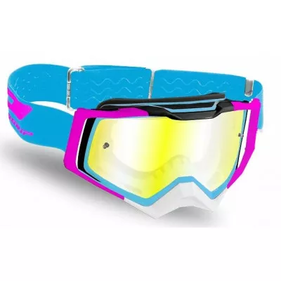 Μάσκα μηχανής motocross PROGRIP 3309 RAPID TBW/MIR BL