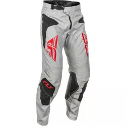 Παντελόνι μηχανής motocross FLY RACING Kinetic SYM -Light Grey/Red/Black 2025