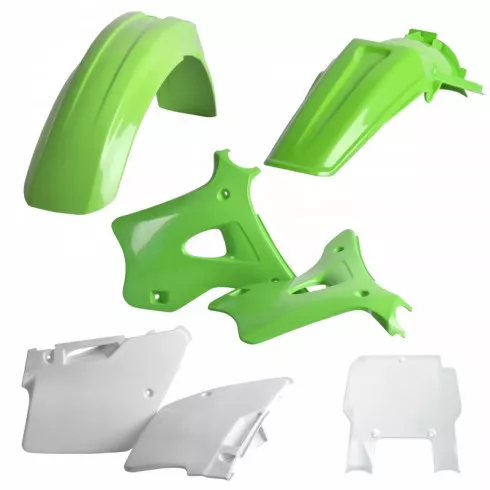 Σετ πλαστικά μοτοσυκλέτας POLISPORT Standard για Kawasaki 125/250 (1994-95) ОЕМ Σετ πλαστικά μοτοσυκλέτας POLISPORT Standard για Kawasaki 125/250 (1994-95) ОЕМ