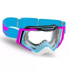 Μάσκα μηχανής motocross PROGRIP 3309 RAPID TBW/CLEAR Μάσκα μηχανής motocross PROGRIP 3309 RAPID TBW/CLEAR