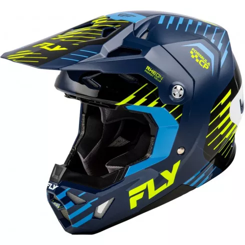 Κράνος μηχανής motocross FLY RACING Formula CP Slice - Navy/Hi-Vis/White 2025 Κράνος μηχανής motocross FLY RACING Formula CP Slice - Navy/Hi-Vis/White 2025