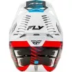 Κράνος μηχανής motocross FLY RACING Formula CP Slice - White/Red/Cyan 2025 thumb