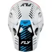 Κράνος μηχανής motocross FLY RACING Formula CP Slice - White/Red/Cyan 2025 thumb
