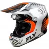 Κράνος μηχανής motocross FLY RACING Formula CP Slice - Grey/Orange/Black 2025