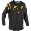Μπλούζα motocross FLY RACING Kinetic Center - Black/Gold 2025