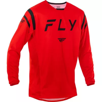 Μπλούζα motocross FLY RACING Kinetic Center-Red/Black 2025