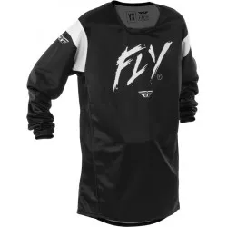 Παιδική μπλούζα motocross FLY RACING Kinetic Stoke- Black/White 2025 Παιδική μπλούζα motocross FLY RACING Kinetic Stoke- Black/White 2025