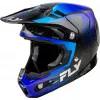 Κράνος μηχανής motocross FLY RACING Formula S Carbon Protocol-Black Carbon/Blue 2025