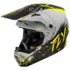 Κράνος μηχανής motocross FLY RACING Formula CP Manic - Matte Grey/Black/Yellow 2025