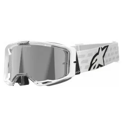 Μάσκα μηχανής motocross ALPINESTARS VISION 8 CORP WHT MIRROR-SILVER Μάσκα μηχανής motocross ALPINESTARS VISION 8 CORP WHT MIRROR-SILVER