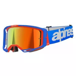 Μάσκα μηχανής motocross ALPINESTARS VISION 8 WORDMARK BL/ORG MIRROR-RED