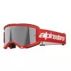 Μάσκα μηχανής motocross ALPINESTARS VISION 3 WORDMARK RED MIRROR-SIL