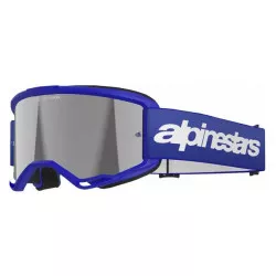 Μάσκα μηχανής motocross ALPINESTARS VISION 3 WORDMARK BL MIRROR-SIL Μάσκα μηχανής motocross ALPINESTARS VISION 3 WORDMARK BL MIRROR-SIL