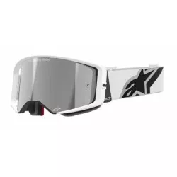 Μάσκα μηχανής motocross ALPINESTARS SUPERTECH CORP WHITE MIRROR-SILVER Μάσκα μηχανής motocross ALPINESTARS SUPERTECH CORP WHITE MIRROR-SILVER