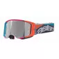 Μάσκα μηχανής motocross ALPINESTARS SUPERTECH STREAM GRAY/MULTI MIRROR-SILVER thumb