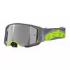 Μάσκα μηχανής motocross ALPINESTARS SUPERTECH STREAM GRAY/YLW MIRROR-SILVER