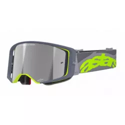 Μάσκα μηχανής motocross ALPINESTARS SUPERTECH STREAM GRAY/YLW MIRROR-SILVER Μάσκα μηχανής motocross ALPINESTARS SUPERTECH STREAM GRAY/YLW MIRROR-SILVER