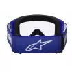 Μάσκα μηχανής motocross ALPINESTARS VISION 3 WORDMARK BLUE CLEAR thumb