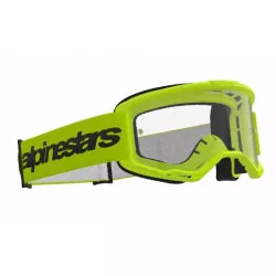 Μάσκα μηχανής motocross ALPINESTARS VISION 3 WORDMARK YLW CLEAR