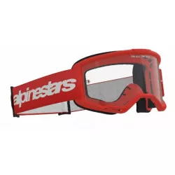 Μάσκα μηχανής motocross ALPINESTARS VISION 3 WORDMARK RED CLEAR Μάσκα μηχανής motocross ALPINESTARS VISION 3 WORDMARK RED CLEAR