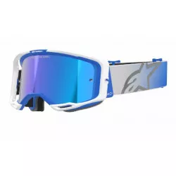 Μάσκα μηχανής motocross ALPINESTARS VISION 8 CORP BL/WT MIRROR-BLUE Μάσκα μηχανής motocross ALPINESTARS VISION 8 CORP BL/WT MIRROR-BLUE