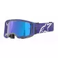 Μάσκα μηχανής motocross ALPINESTARS VISION 8 CORP PURPLE MIRROR-BLUE thumb