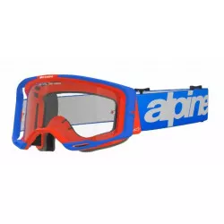 Μάσκα μηχανής motocross ALPINESTARS VISION 8 WORDMARK BLUE/OR CLEAR Μάσκα μηχανής motocross ALPINESTARS VISION 8 WORDMARK BLUE/OR CLEAR
