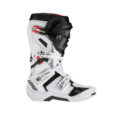 Μπότες μηχανής motocross LEATT 5.5 FlexLock-White