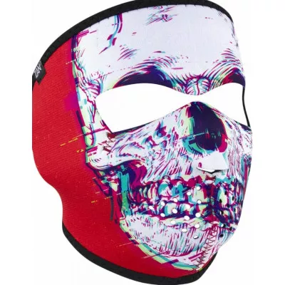 Μάσκα προσώπου αναβάτη GLITCH SKULL