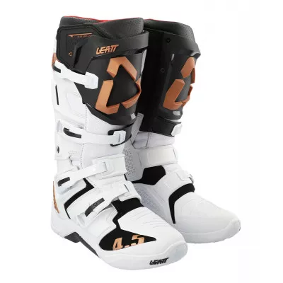 Μπότες μηχανής motocross LEATT 4.5-White