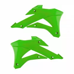 Κάλυμμα ψυγείου μηχανής POLISPORT Kawasaki KX 85 (2022-24) Green