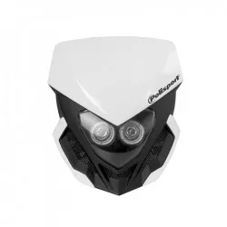 Μάσκα με φανάρι εμπρός Polisport Lookos EVO Battery White/Black Μάσκα με φανάρι εμπρός Polisport Lookos EVO Battery White/Black