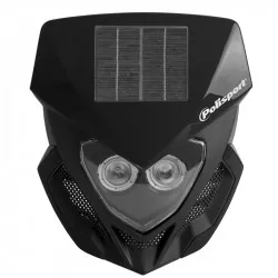 Μάσκα με φανάρι εμπρός Polisport Lookos EVO Solar - Black Μάσκα με φανάρι εμπρός Polisport Lookos EVO Solar - Black