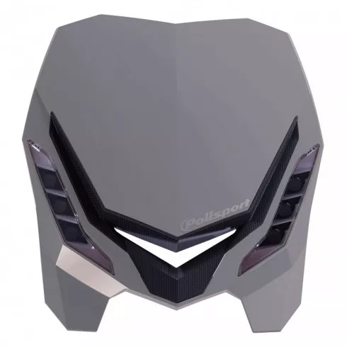 Μάσκα με φανάρι Polisport E-Blaze Grey Μάσκα με φανάρι Polisport E-Blaze Grey