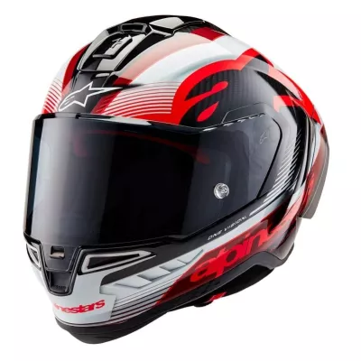 Κράνος μηχανής ALPINESTARS Supertech R10 Team Black/Carb/Red/White