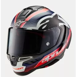 Κράνος μηχανής ALPINESTARS Supertech R10 Team Black/Carb/Blå/White Κράνος μηχανής ALPINESTARS Supertech R10 Team Black/Carb/Blå/White
