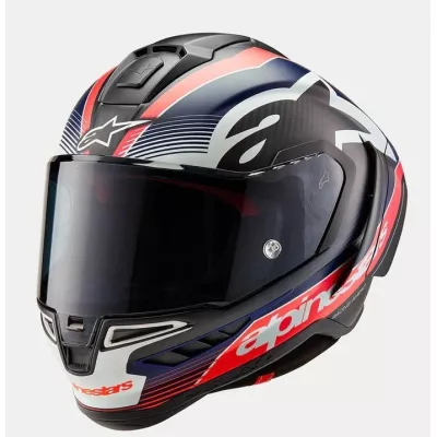 Κράνος μηχανής ALPINESTARS Supertech R10 Team Black/Carb/Blå/White
