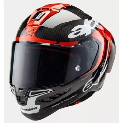 Κράνος μηχανής ALPINESTARS Supertech R10 Team Black/Carb/Fluo Red/White Κράνος μηχανής ALPINESTARS Supertech R10 Team Black/Carb/Fluo Red/White