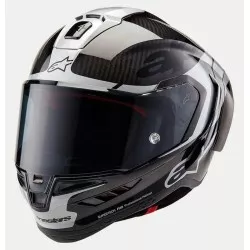Κράνος μηχανής ALPINESTARS Supertech R10 Element Black/Carb/Silver Κράνος μηχανής ALPINESTARS Supertech R10 Element Black/Carb/Silver