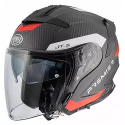 Κράνος μηχανής Premier JT5 Carbon MA BLACK/RED Κράνος μηχανής Premier JT5 Carbon MA BLACK/RED