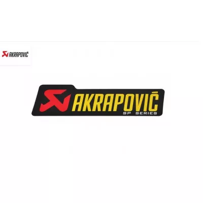 Αυτοκόλλητο AKRAPOVIC 150 MM Αυτοκόλλητο AKRAPOVIC 150 MM