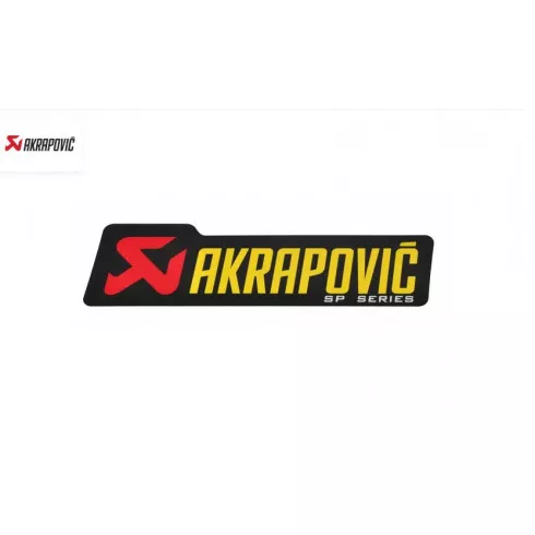 Αυτοκόλλητο AKRAPOVIC 180 MM Αυτοκόλλητο AKRAPOVIC 180 MM