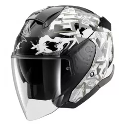 Κράνος μηχανής SHARK SKWAL JET PRANZ Black/White/Gold Κράνος μηχανής SHARK SKWAL JET PRANZ Black/White/Gold