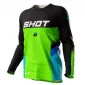 Παιδική μπλούζα motocross SHOT Raw Tracer Green