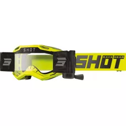 Μάσκα μηχανής motocross SHOT Iris 2.0 Solid Neon Yellow Roll-Off