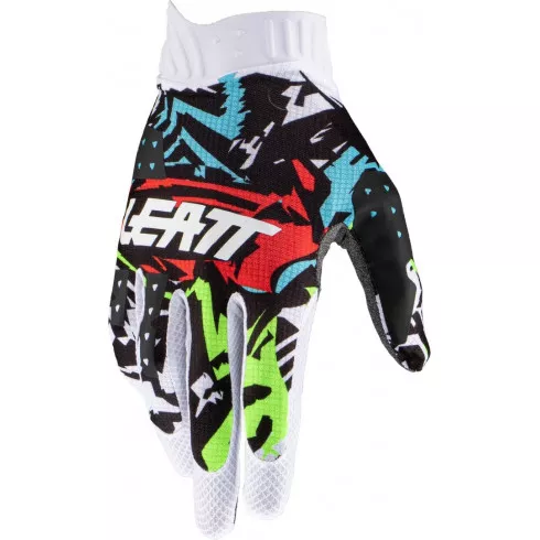 Γάντια μηχανής motocross LEATT 1.5 GripR-Zebra