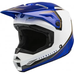 Κράνος motocross FLY RACING Formula Kinetic Vision-White/Blue Κράνος motocross FLY RACING Formula Kinetic Vision-White/Blue