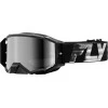 Μάσκα μηχανής motocross FLY RACING Zone Elite Black/Silver - Silver/Smoke Lens